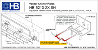 HB-5213 Adjustable Veneer Anchors